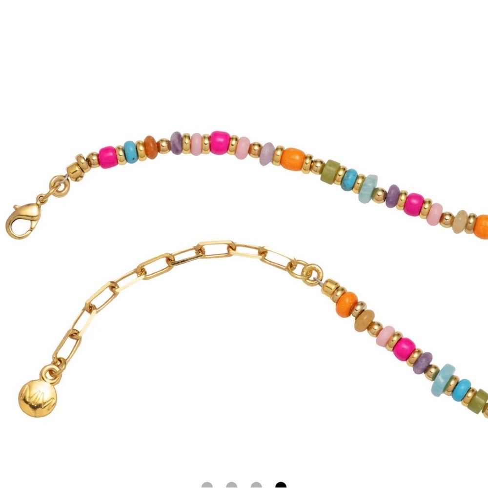 Mayamar Multicolor Beaded gold K Necklace - Picture 4 of 4